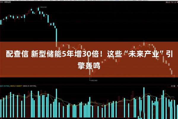 配查信 新型储能5年增30倍！这些“未来产业”引擎轰鸣